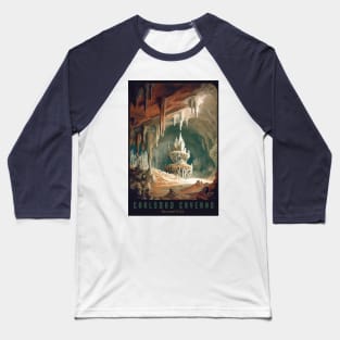 Carlsbad Caverns National Park Vintage Travel  Poster Baseball T-Shirt